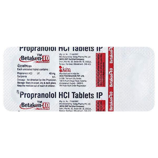 BETAKON 40 Tablet 10's : Price, Uses, Side Effects | Netmeds