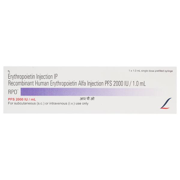 RPO 2000IU Injection(Pfs) 1ml : Uses, Side Effects, Price | Netmeds