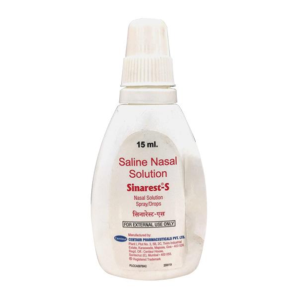 Sinarest S Nasal Drops 10ml Price, Uses, Side effects | Netmeds