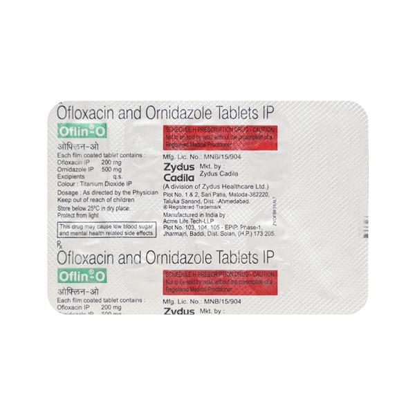 Oflin O Tablet 10'S Price, Uses, Side effects, Substitutes | Netmeds