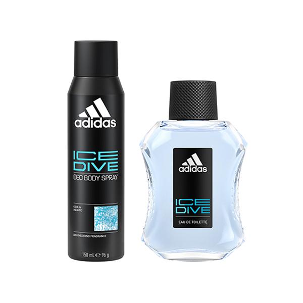 Buy Adidas Ice Dive Eau De Toilette 100ml Deodorant Spray 150ml