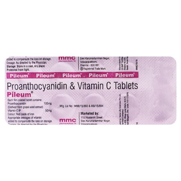 Pileum Tablet 10'S Price, Uses, Side effects, Substitutes | Netmeds