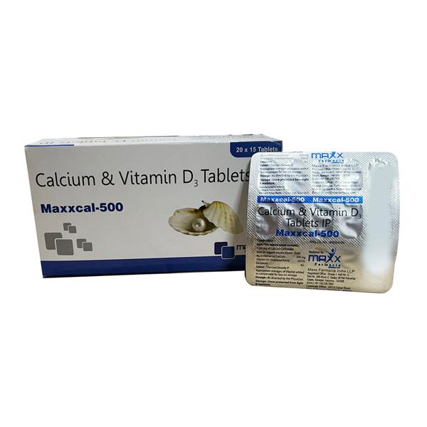 MAXXCAL 500 Tablet 15's Price, Uses, Side effects, Substitutes | Netmeds