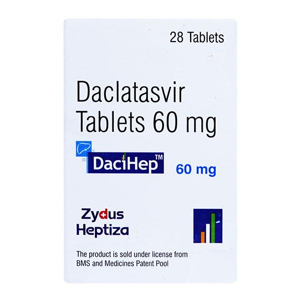 Dacihep 60mg Tablet 28'S Price, Uses, Side effects, Substitutes | Netmeds