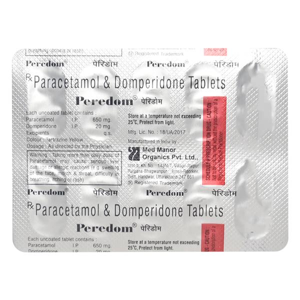 Peredom Tablet 10'S Price, Uses, Side effects, Substitutes | Netmeds