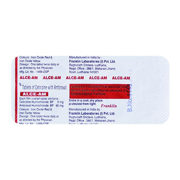 ALCE AM Tablet 10's Price, Uses, Side effects, Substitutes | Netmeds
