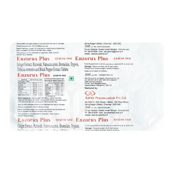 ENZORUX PLUS Tablet 10's Price, Uses, Side effects, Substitutes | Netmeds