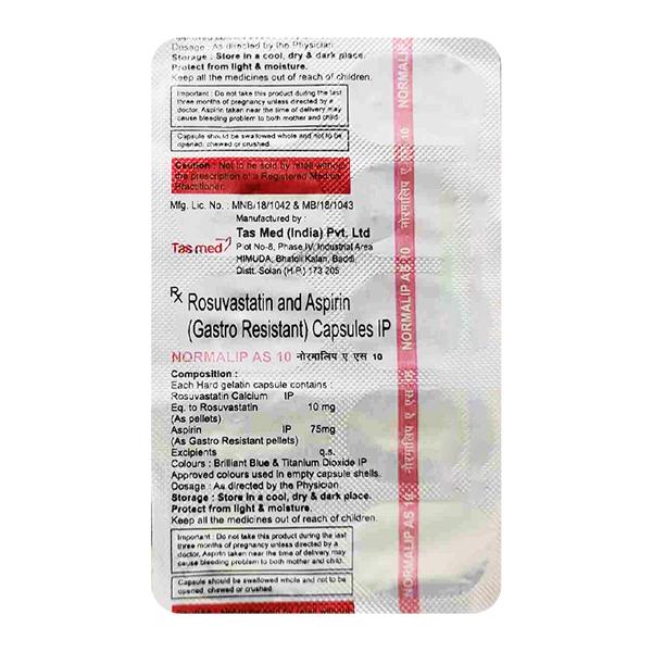 NORMALIP AS 10 Capsule 10's Price, Uses, Side effects, Substitutes ...