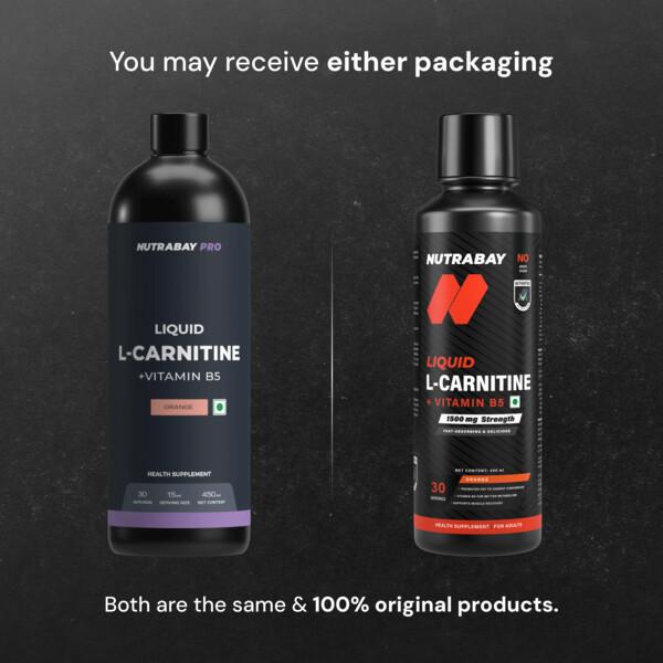 Nutrabay Pro L Carnitine +Vitamin B5 Liquid - Orange 450 ml Online at Best Price