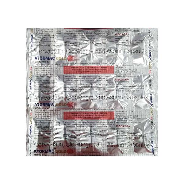 Atormac Gold 10 Capsule 15'S Price, Uses, Side effects, Substitutes ...