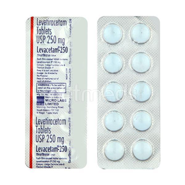 Levacetam 250mg Tablet 10'S Price, Uses, Side effects, Substitutes ...