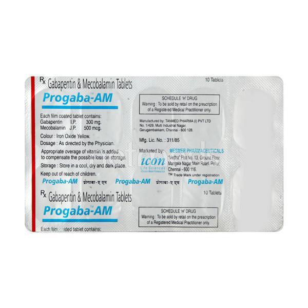 Progaba AM Tablet 10'S Price, Uses, Side effects, Substitutes | Netmeds