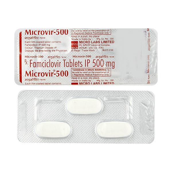 Microvir 500mg Tablet 3'S Price, Uses, Side effects, Substitutes | Netmeds
