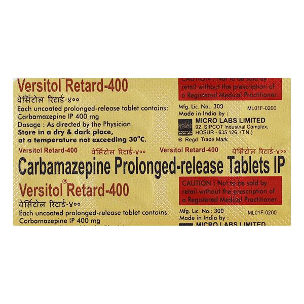 Versitol Retard 400mg Tablet 10'S Price, Uses, Side effects ...