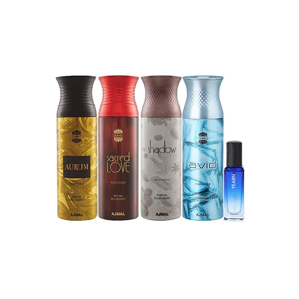 Buy Ajmal Aurum & Sacred Love & Shadow Homme & Avid Deo & Yearn EDP ...