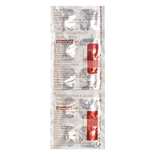 Buy Valrate CR 200mg Tablet 10'S Online at Upto 25% OFF | Netmeds