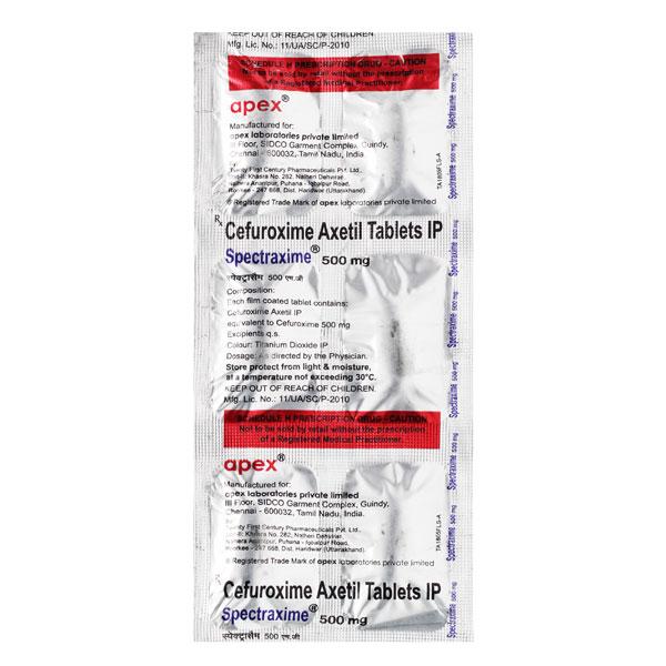Spectraxime 500mg Tablet 6'S : Price, Uses, Side Effects | Netmeds