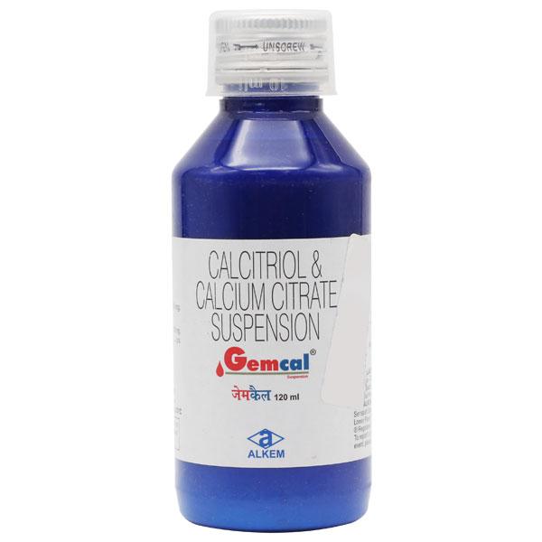 Gemcal Suspension 120ml Price, Uses, Side effects, Substitutes | Netmeds