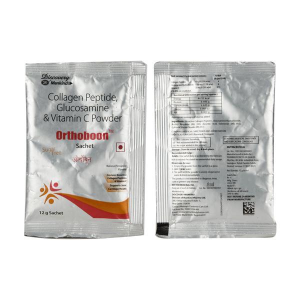 orthoboon sugar free banana pineapple flavour sachet 12gm