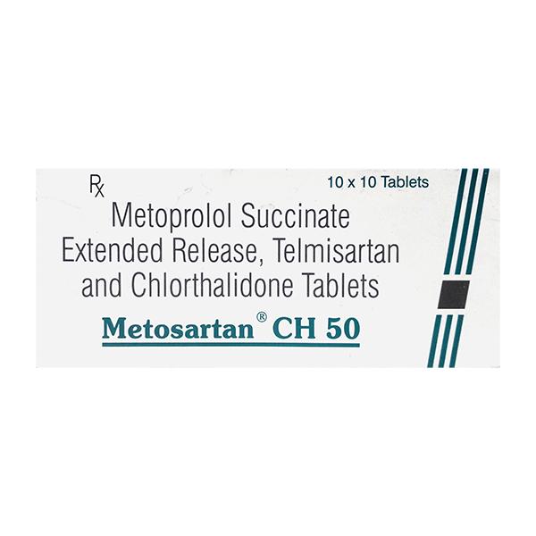 METOSARTAN CH 50 Tablet 10's Price, Uses, Side effects, Substitutes ...