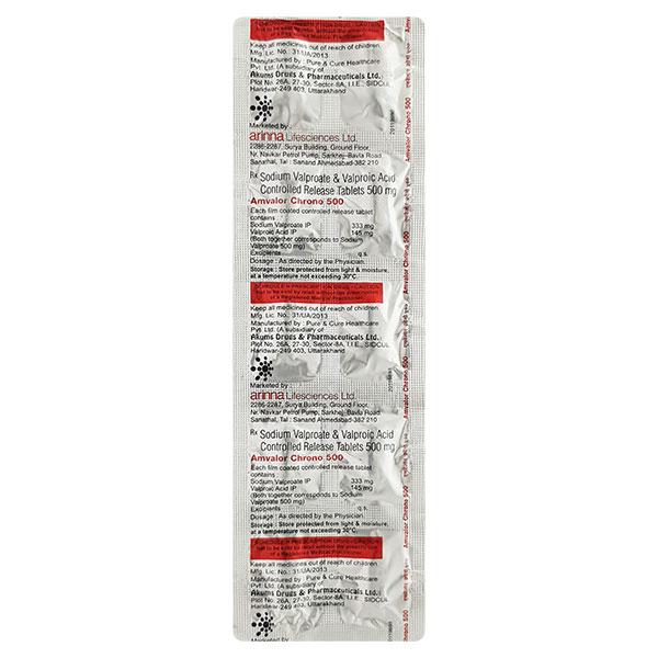 amvalor chrono 500mg tablet