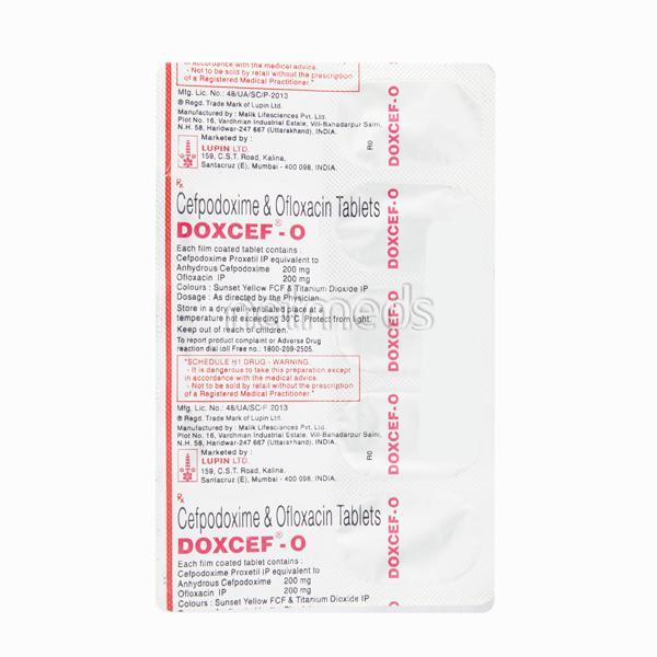 Doxcef O Tablet 10'S : Price, Uses, Side Effects | Netmeds