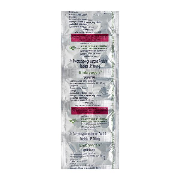 Buy Embryogen Tablet 10'S Online up to 25% Off | Netmeds