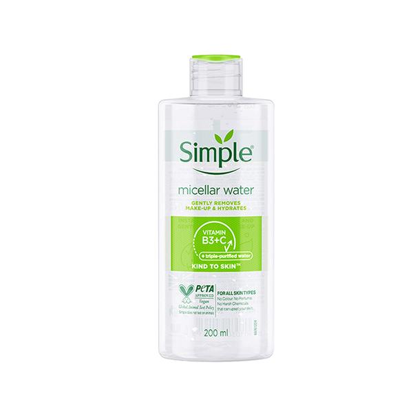 simple anti bac micellar water Kind Defence Anti-Bac Cleansing Micellar Cleansing Water from Simple helps remove contaminants known to irritate skin and leaves skin clean Simple Kind To Skin Micellar