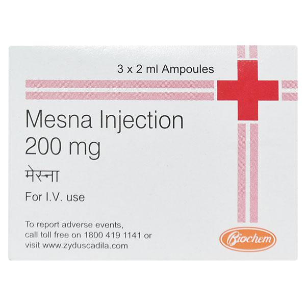Mesna 200mg Injection 3X2ml : Uses, Side Effects, Price | Netmeds