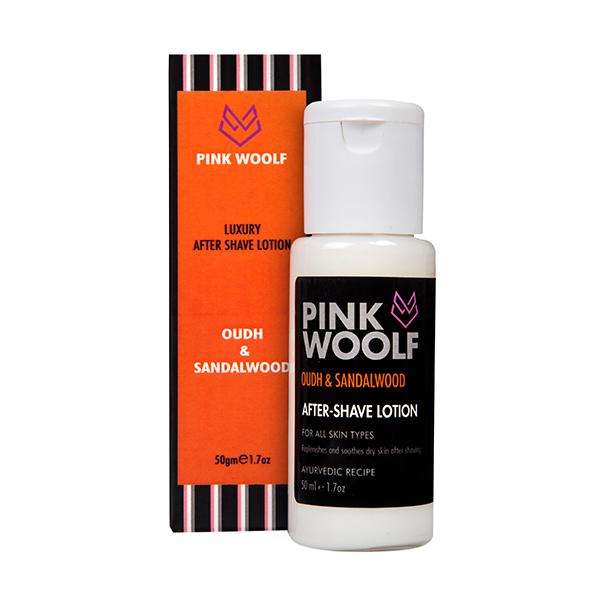 Pink Woolf Luxury After Shave Lotion Oudh Sandalwood 50 gm