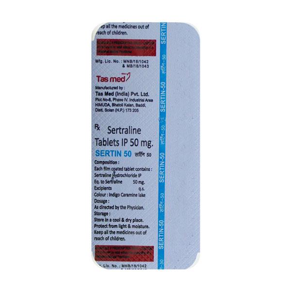 sertin 50mg tablet