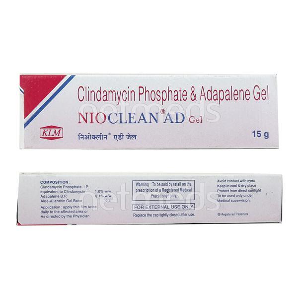 nioclean ad gel 15gm