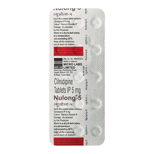 NULONG 5 Tablet 15's : Price, Uses, Side Effects | Netmeds