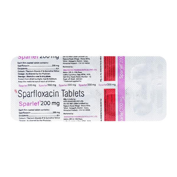 SPARLET 200mg Tablet 10's Price, Uses, Side effects, Substitutes | Netmeds