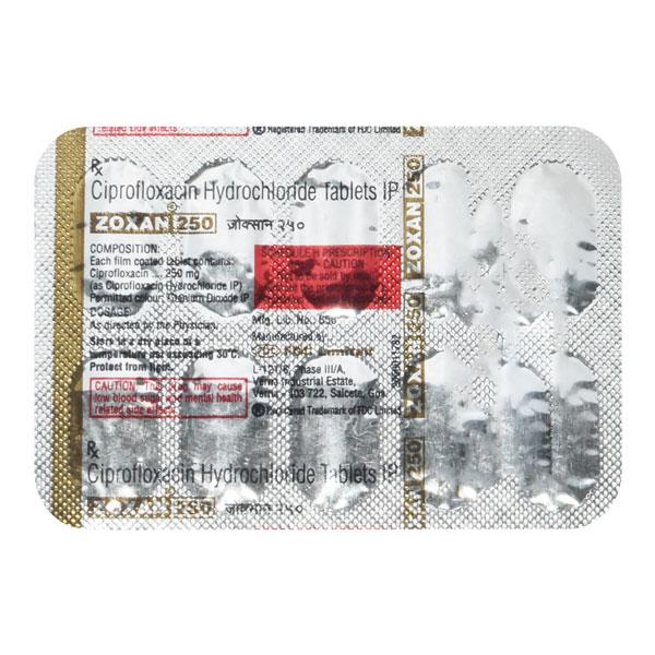 zoxan 250mg tablets
