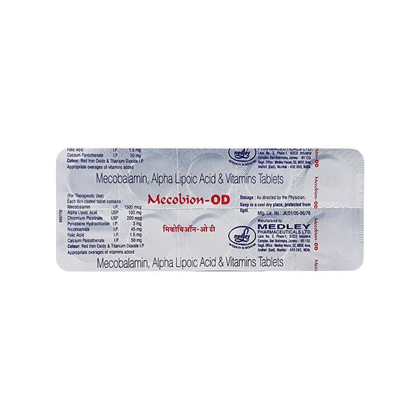Mecobion OD Tablet 10'S Price, Uses, Side effects, Substitutes | Netmeds