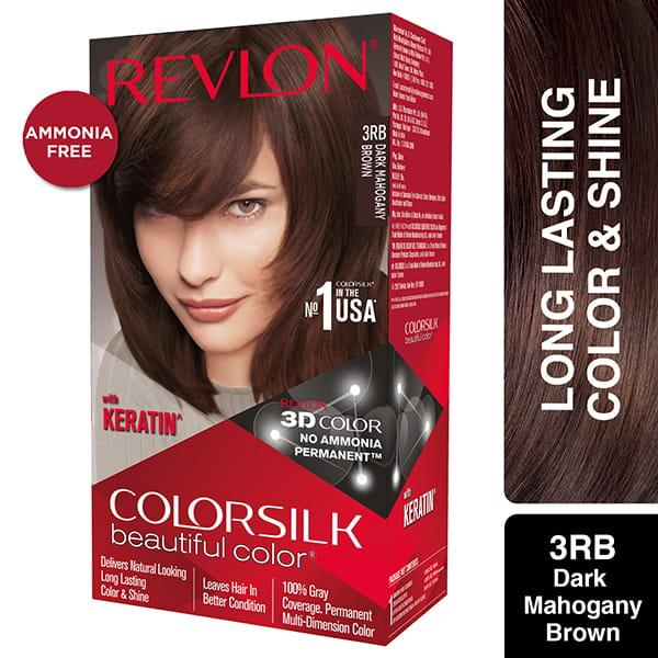 Buy Revlon Colorsilk Beautiful Hair Color with Keratin - Dark Mahogany ...