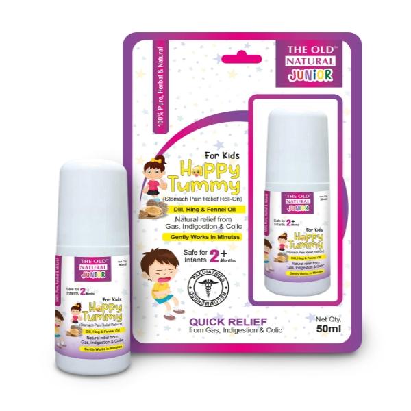 The Old Natural Junior Happy Tummy Stomach Pain Relief Roll On - Dill ...