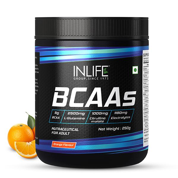 INLIFE BCAAS Powder - Orange Flavour 250 gm Online at Discounted Price ...