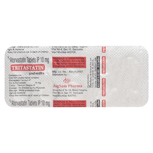 Buy TRITASTATIN Tablet 10's Online at Upto 25% OFF | Netmeds
