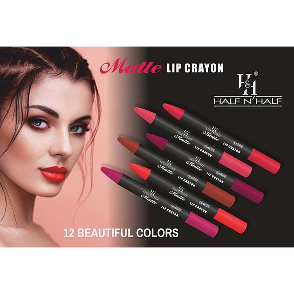Buy Half N Half Matte Lip Crayon, 24H Super Stay, 12 Midnight