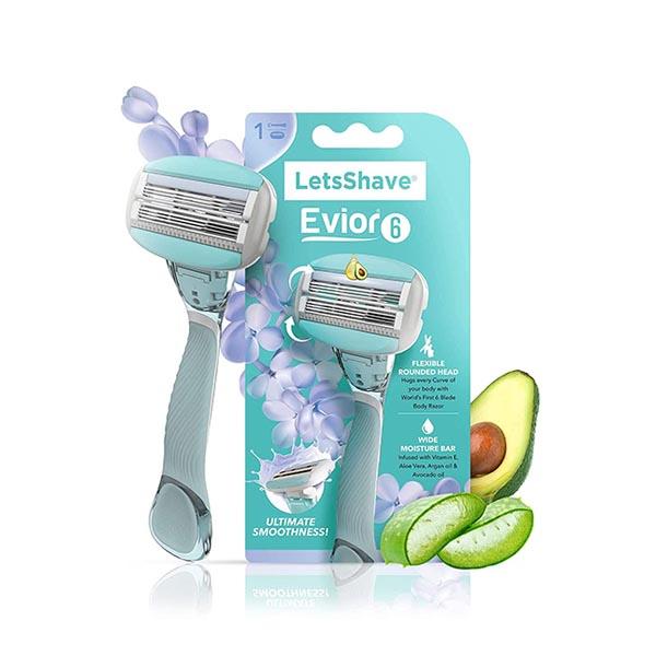 Buy LetsShave Evior 6 Shaving Razor - Women (Pack of 1) Online at ...