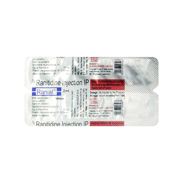 RANIAL Injection 2ml : Price, Uses, Side Effects | Netmeds