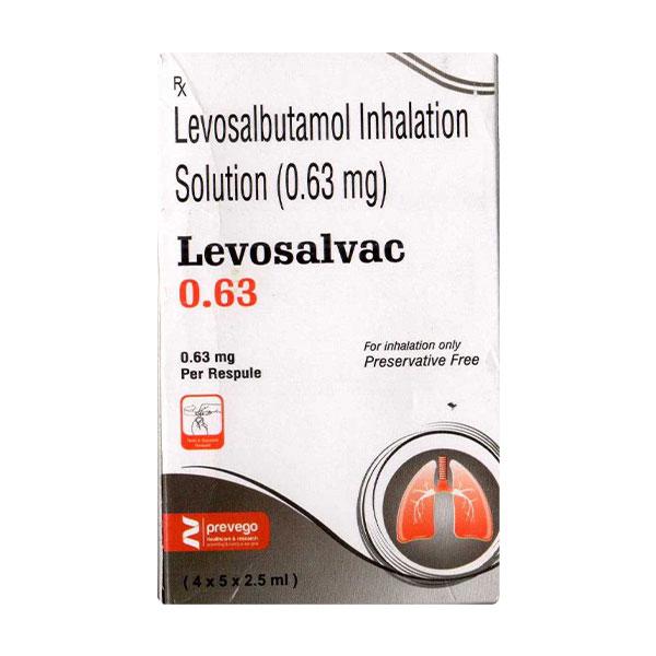 LEVOSALVAC 0.63 Respules 5X2.5ml Price, Uses, Side effects, Substitutes ...