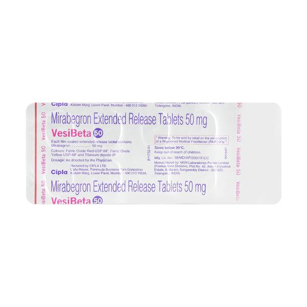 vesibeta 50mg tablet