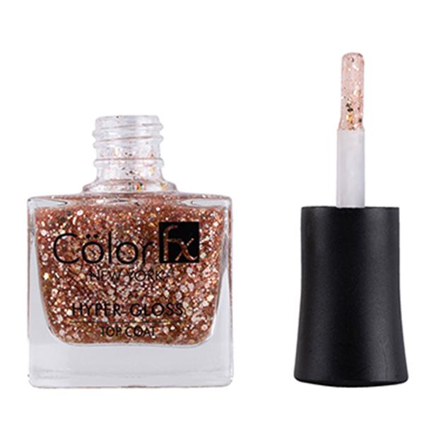 Buy Color Fx Hyper-Gloss Top Coat Rose Gold Glitter finish 21 toxin ...