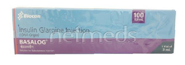 Basalog 100IU Injection 1X3ml : Price, Uses, Side Effects | Netmeds