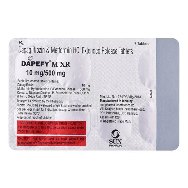 dapefy m xr 10 500 tablet