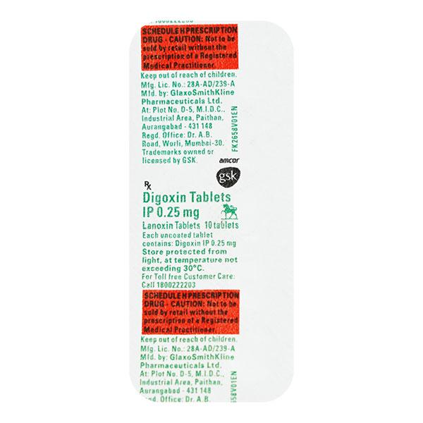 lanoxin 0.25mg tablets