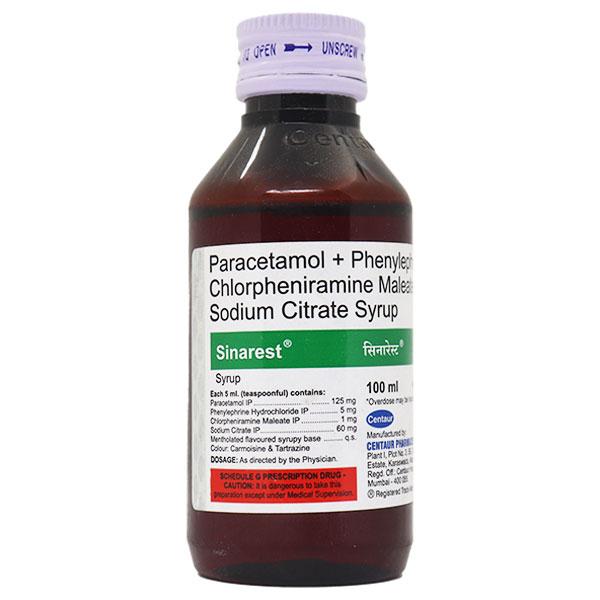 Buy Sinarest Syrup 100ml Online at Upto 25% OFF | Netmeds